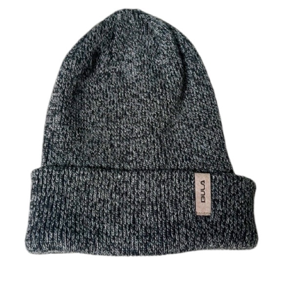 Bula Canada dark gray wool blend knit winter beanie hat one size - Picture 1 of 9